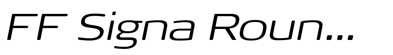 FF Signa Round Pro Extended Light Italic